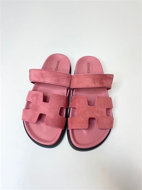 hermès chypre sandals pink|hermes sandals second hand.